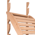 Couchette de détente pour sauna, aulne noir - 1