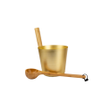 Ensemble seau et louche en aluminium RENTO - 1