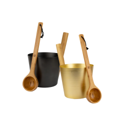 Ensemble seau et louche en aluminium RENTO 