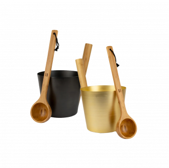 Ensemble seau et louche en aluminium RENTO