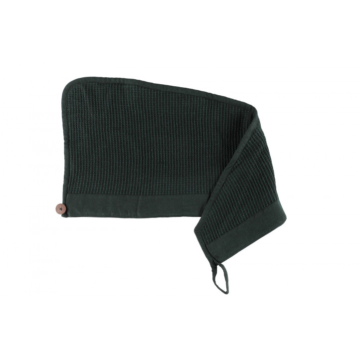 Serviette pour cheveux - RENTO KENNO, vert foncé