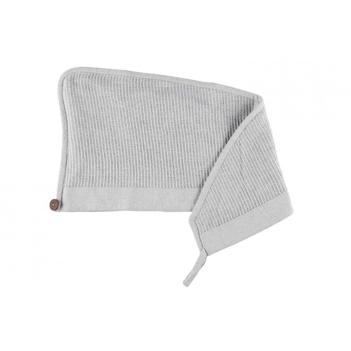 Coffret cadeau RENTO KENNO POUR ELLE. Serviette pour les cheveux et tablier, gris clair.