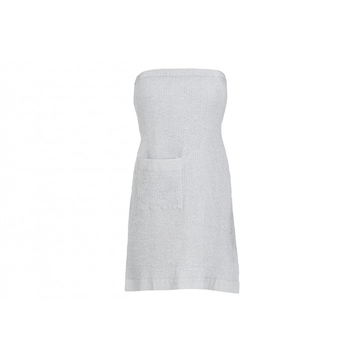 Coffret cadeau RENTO KENNO POUR ELLE. Serviette pour les cheveux et tablier, gris clair.