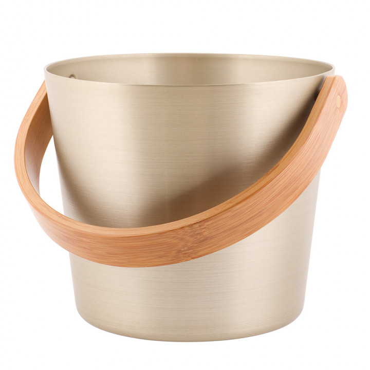 Seau en aluminium - RENTO, couleur champagne
