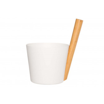 Seau en aluminium avec anse - RENTO, blanc