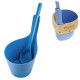 Ensemble seau et louche en bioplastique bleu RENTO 5 l