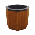 Baignoire d'immersion froide avec revêtement en bois, 200 l - 0