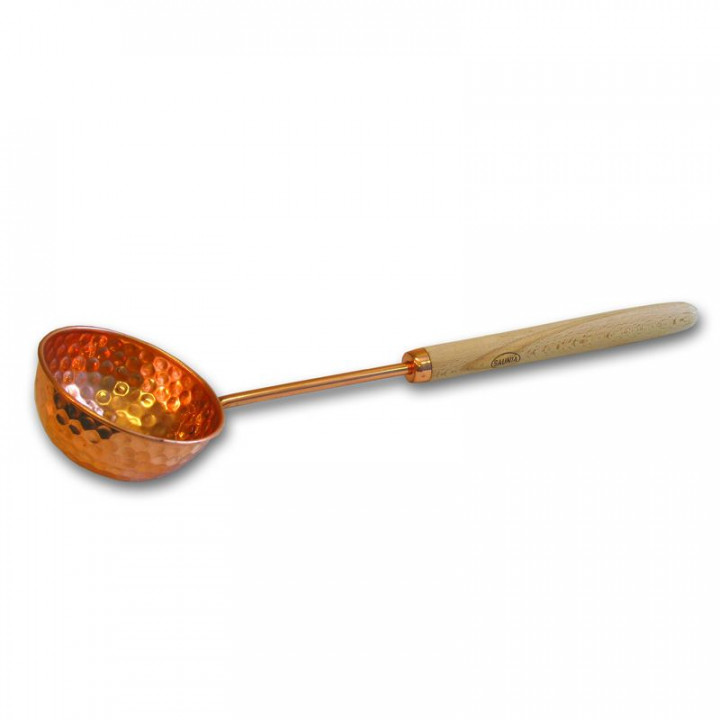 Cuillère en cuivre SAUNIA, 30 cm