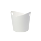 SAUFLEX Ensemble seau et louche en aluminium Pacific, blanc