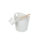 SAUFLEX Ensemble seau et louche en aluminium Pacific, blanc