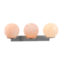 Boules de sel de l'Himalaya SAUFLEX, avec support, lot de 3 - 3