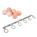 Boules de sel de l'Himalaya SAUFLEX, avec support, lot de 6 - 1