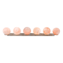 Boules de sel de l'Himalaya SAUFLEX, avec support, lot de 6 - 2