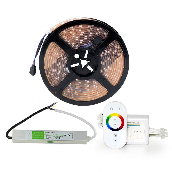 Kit LED RGB SAUFLEX 5050 LUX 14,7 W/m², 60 LED/m², 5 m