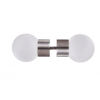 Poignée de porte SAUFLEX pour portes en verre, blanche