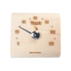 Thermomètre de sauna en bois d'aulne Saunia 