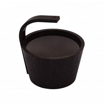 Seau à eau chaude SAWO, noir, 4 l
