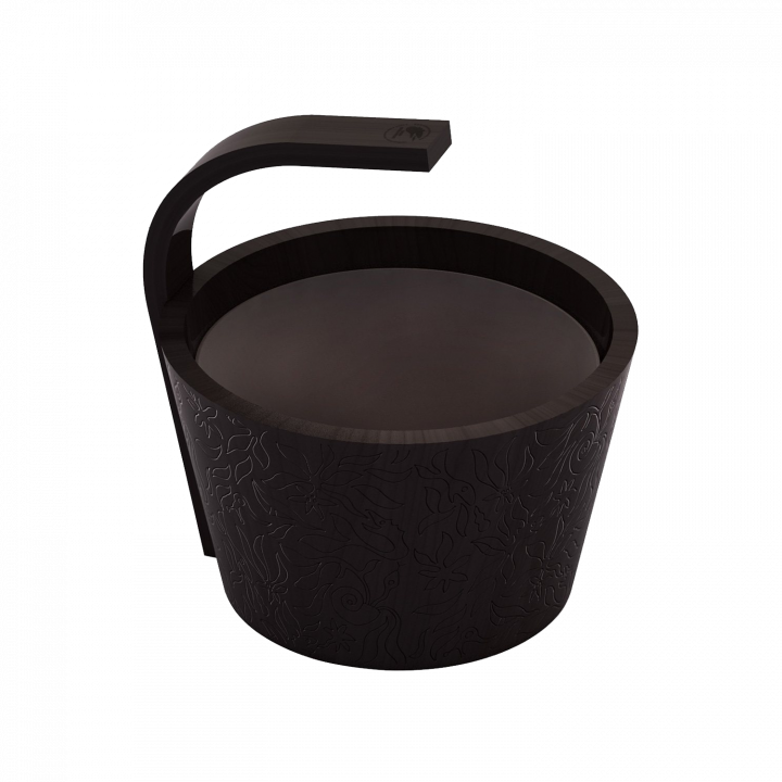 Seau à eau chaude SAWO, noir, 4 l