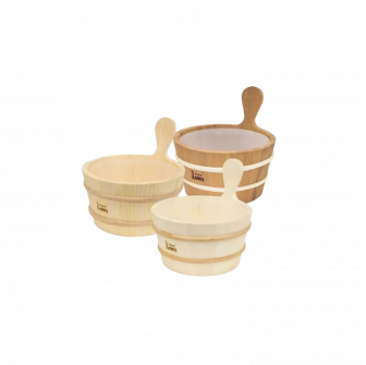 Seau en bois SAWO avec anse en bois 4 l
