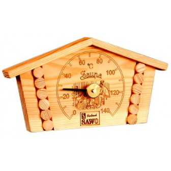 Thermomètre SAWO - Maison en rondins