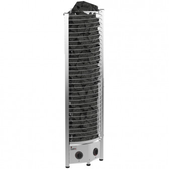 Poêle de sauna électrique – SAWOTEC Tower Corner, avec unité de commande
