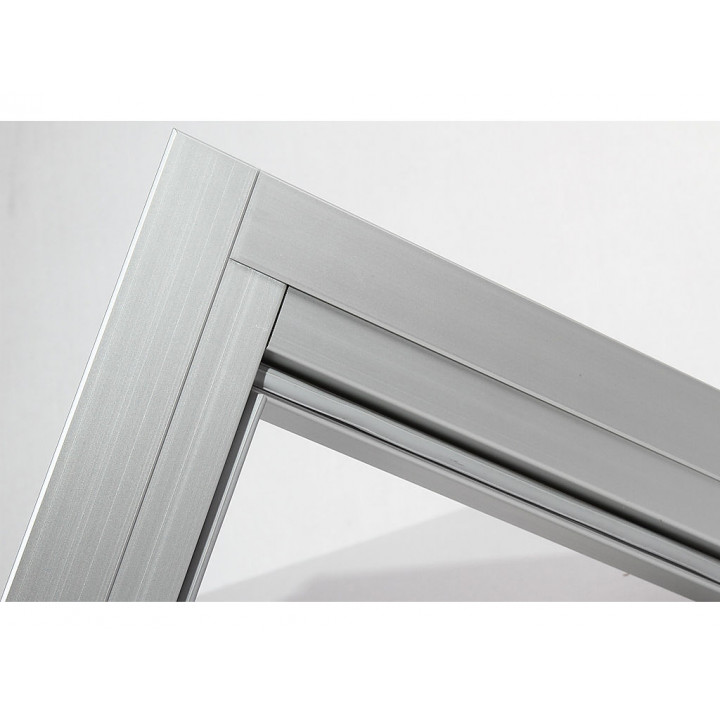 Profilé en aluminium Harvia pour portes vitrées 7 × 19–21, gris