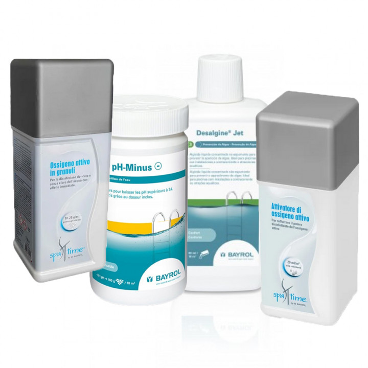 Kit d'entretien pour spa ou jacuzzi, sans chlore