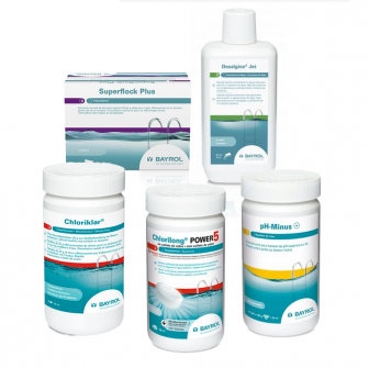 Kit d'entretien pour piscines avec petit filtre