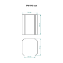 Paroi de protection SKAMET pour poêles à bois de sauna modèle PS - 4