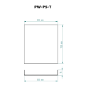 Paroi de protection SKAMET pour poêles à bois de sauna modèle PS - 3