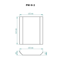 Paroi de protection SKAMET pour poêles à bois de sauna modèles S et ST - 2