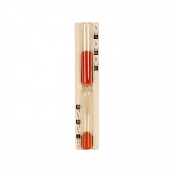 Sablier pour sauna - 15 min, rouge