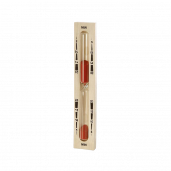 Sablier pour sauna - 20 minutes, rouge