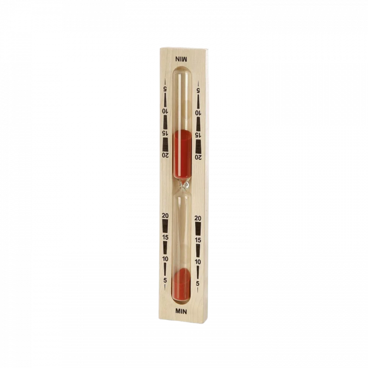 Sablier pour sauna - 20 minutes, rouge