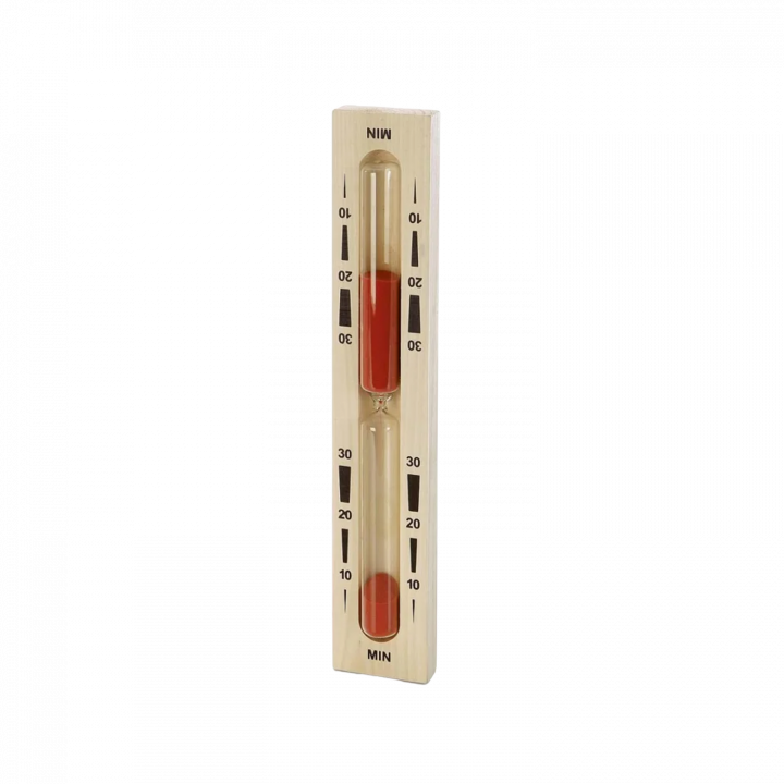 Sablier pour sauna - 30 minutes, rouge