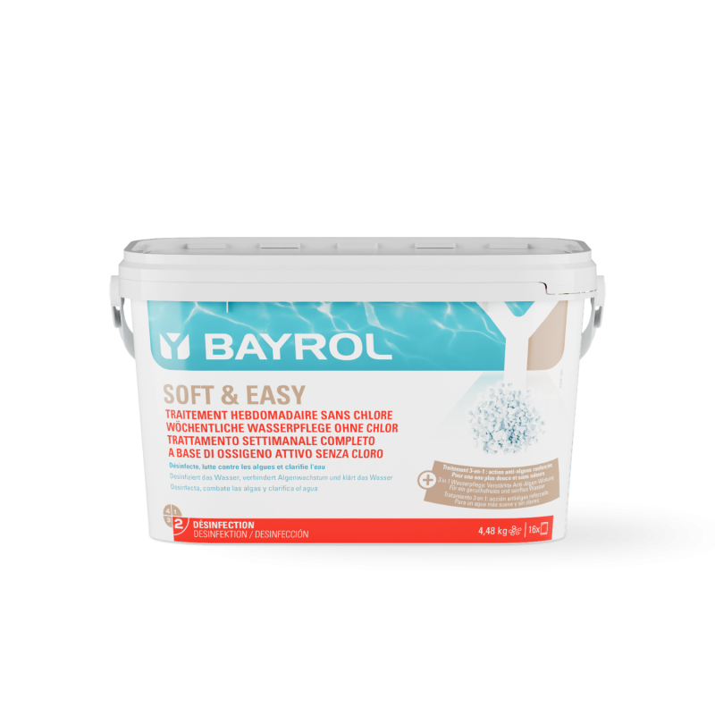 Produit d'entretien pour piscine SANS CHLORE Doux et facile, 4,48 kg