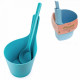 Ensemble seau et louche en bioplastique bleu clair RENTO 5 l