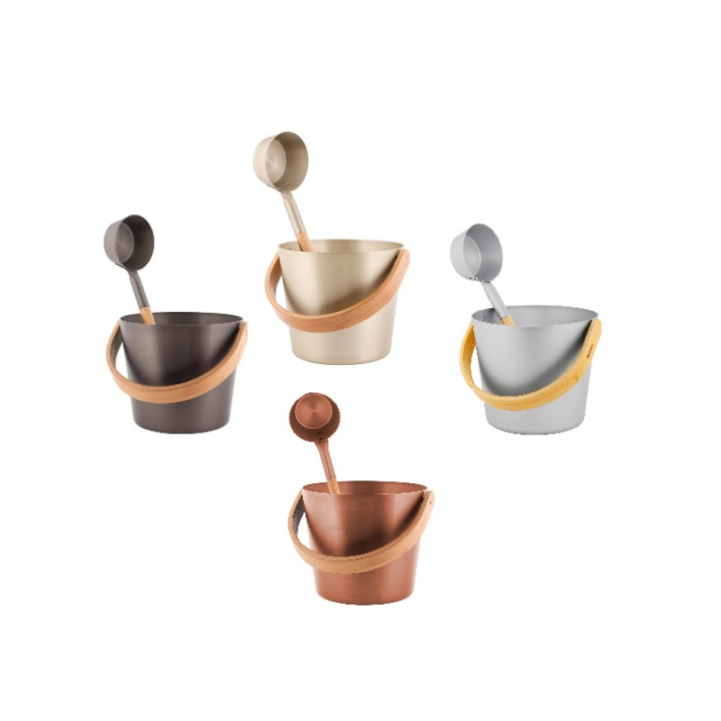 Coffret seaux et louches multicolores RENTO 5 l