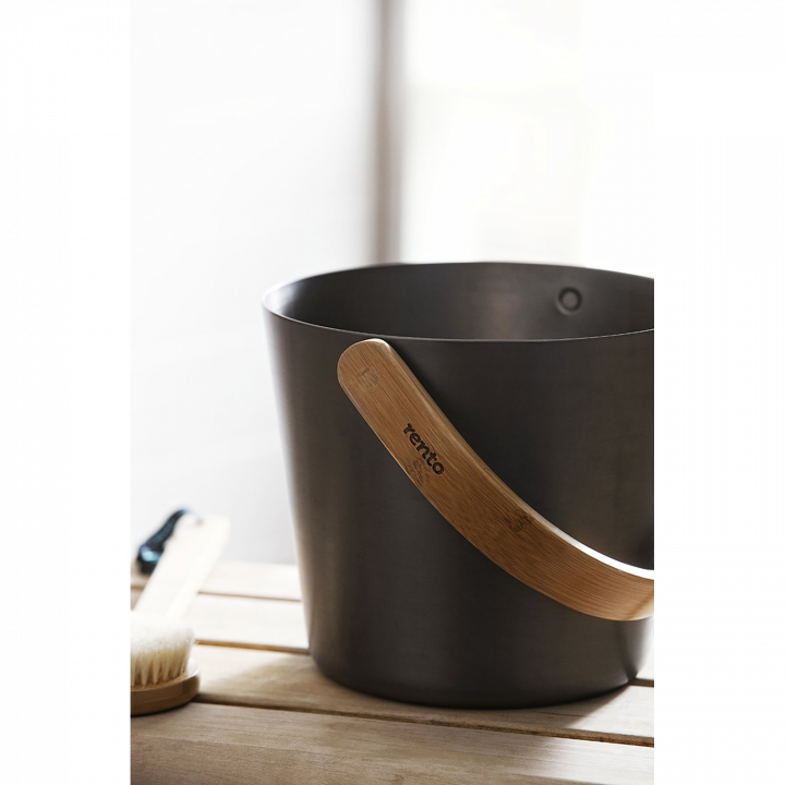 Ensemble de seaux et louches multicolores RENTO 5 l, marron