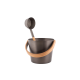 Ensemble de seaux et louches multicolores RENTO 5 l, marron