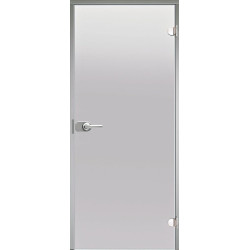 Porte vitrée HARVIA, cadre aluminium 7 x 21, verrouillable 