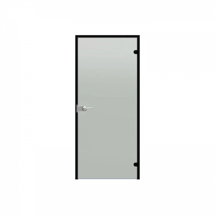 Porte vitrée HARVIA, cadre en pin noir 9 x 21, verrouillable