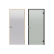 Porte vitrée HARVIA, cadre en pin noir 9 x 21, verrouillable