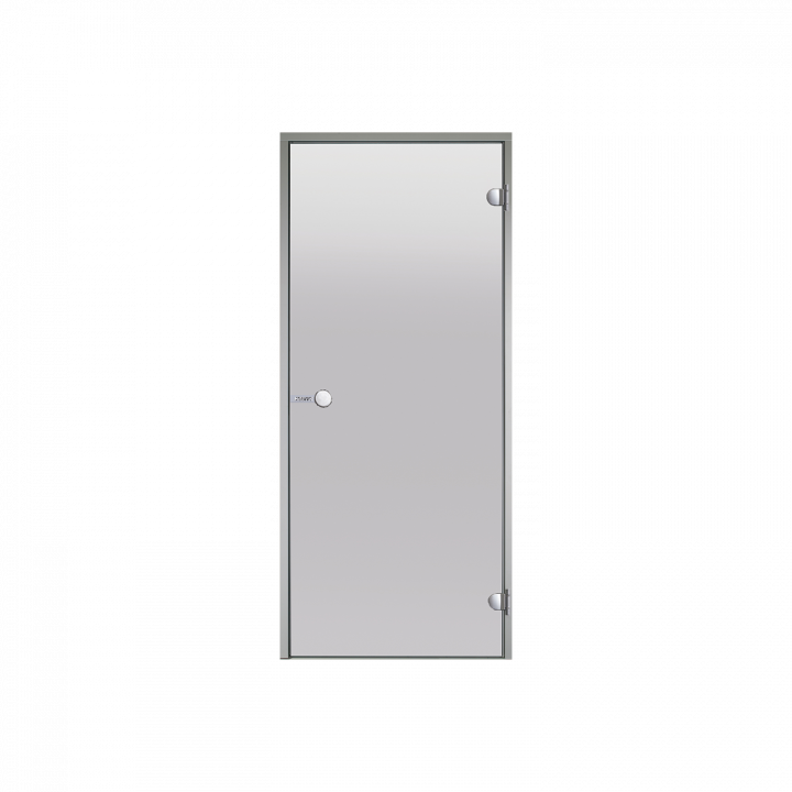 Portes vitrées HARVIA pour hammam, cabines de sauna 9x19, satin