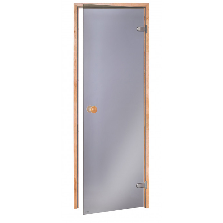 Portes de sauna standard, 80 x 210, aulne, gris