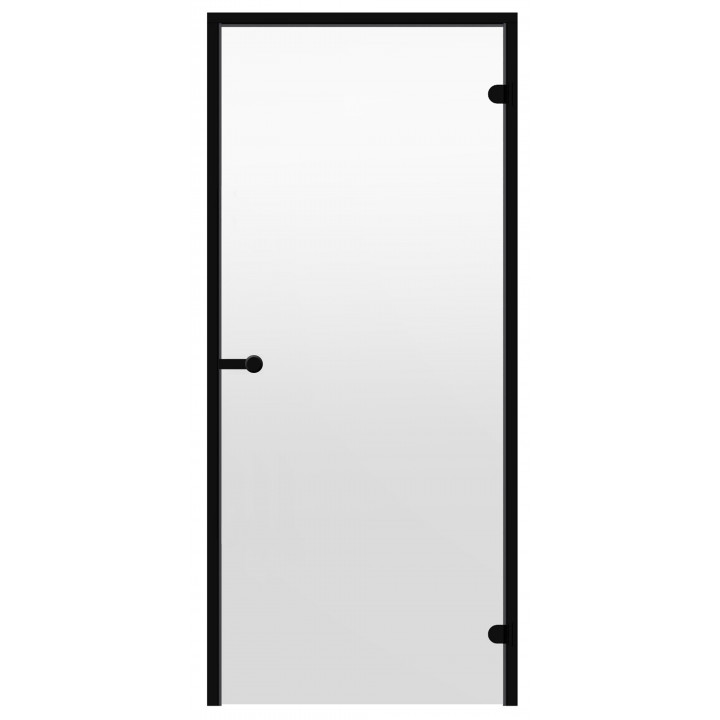 Portes de sauna en verre HARVIA 7x19 (cadre en pin noir), transparentes