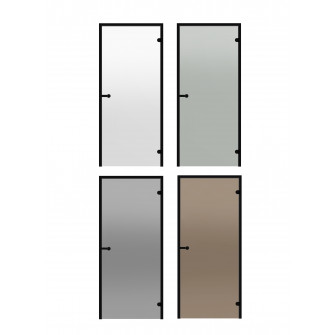 Portes de sauna en verre HARVIA 7x19 (cadre en pin noir)