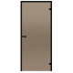 Portes de sauna en verre HARVIA 9x21 (cadre en pin noir), bronze