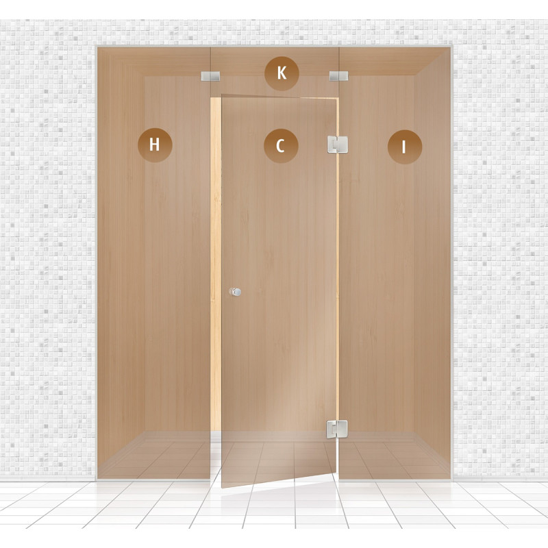 Mur de verre de sauna, AD TYPE 1