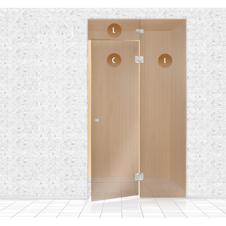 Mur de verre pour sauna, AD TYPE 11